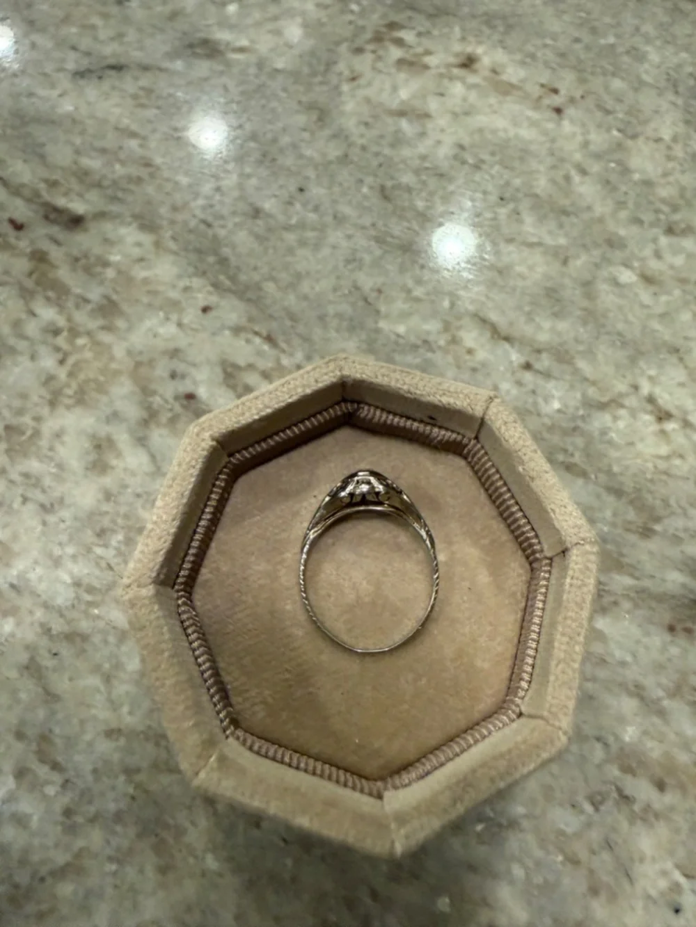 Antique sparkly 18 diamond